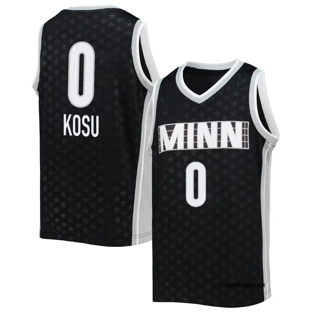 Men's Anastasiia Kosu ＃0 Rebel Edition Victory Black Minnesota Lynx 2021 Jersey