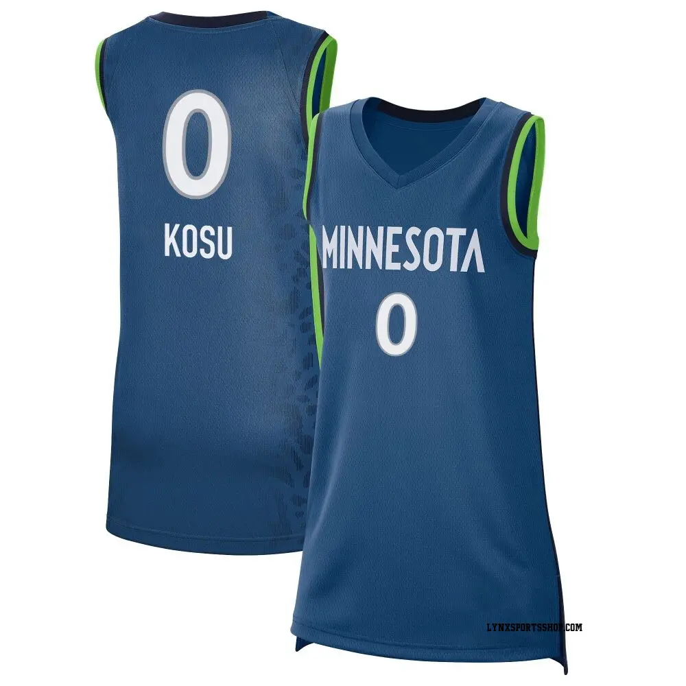 Women's Anastasiia Kosu ＃0 Explorer Edition Victory Blue Minnesota Lynx 2021 Jersey