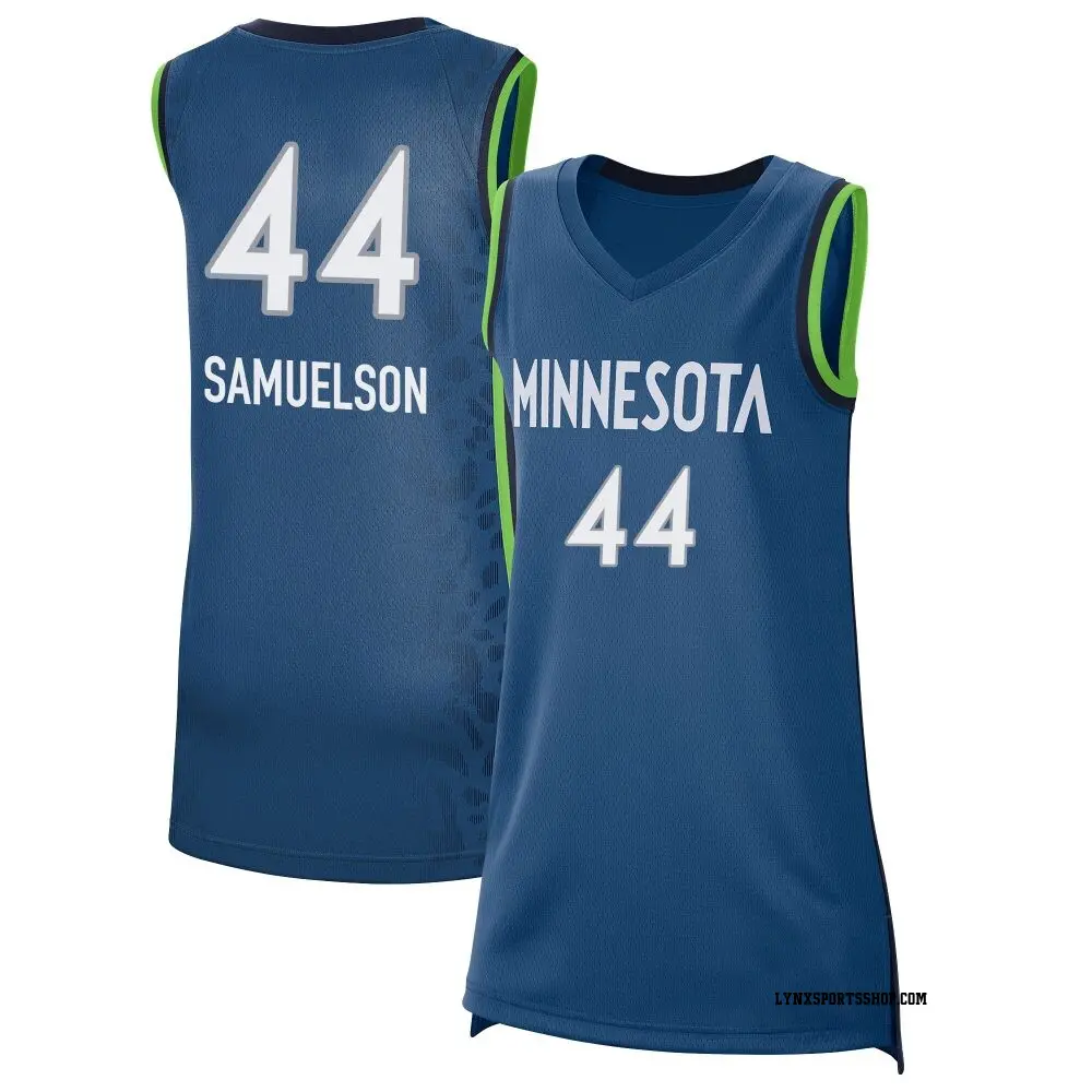 Women's Karlie Samuelson ＃44 Explorer Edition Victory Blue Minnesota Lynx 2021 Jersey