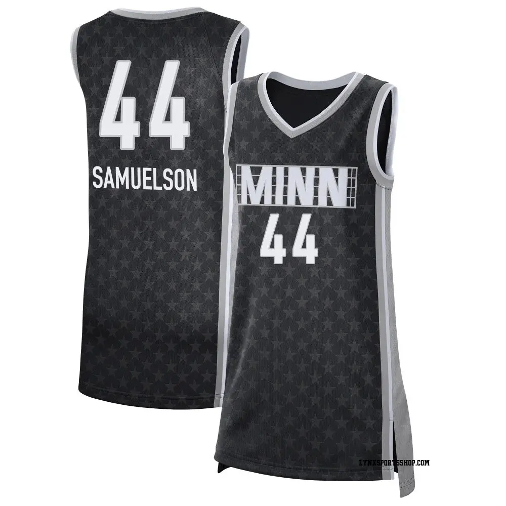Women's Karlie Samuelson ＃44 Rebel Edition Victory Black Minnesota Lynx 2021 Jersey