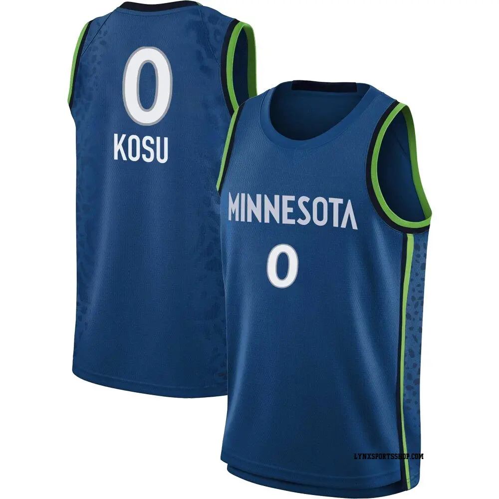 Youth Anastasiia Kosu ＃0 Explorer Edition Victory Blue Minnesota Lynx 2021 Jersey