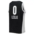 Youth Kiara Leslie ＃0 Rebel Edition Victory Black Minnesota Lynx 2021 Jersey